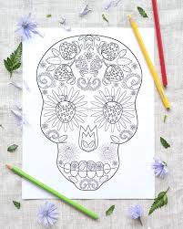Well, it has been an amazing year around here, and we couldn't be more grateful for all of you. Free Printable Strawberry Sugar Skull Coloring Page The Artisan Life