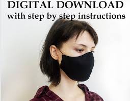 I will soon add a photo tutorial on how to make this face mask soon. 3d Face Mask Sewing Pattern Pdf Downloadable Face Mask Pattern Pdf Sewing Pattern Instant Pdf Download Pattern Simple Sewing Pattern Mitfly