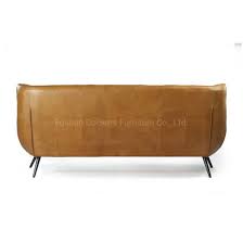 fortable metal feet leather sofa