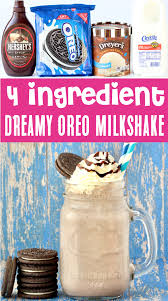Oreo Milkshake Recipe So Easy Just 4 Ingredients In 2020 Milkshake Recipes Oreo Milkshake Recipe Oreo Milkshake
