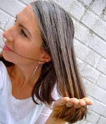 Best Hair Color For Gray Hair Coverage Natural Dye At Home Semi Permanent Hair Dye Organic S Transition To Gray Hair Gray Hair Growing Out Silver Grey Hair