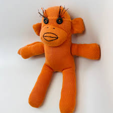Little Ugly but Ugly Orange Sock Monkey