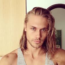 Male Model Chris Brown As A Muse For Mal Long Hair Styles Men Long Hair Styles Hair And Beard Styles