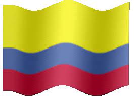 Colombian flag wavy in yellow, blue and red. Colombia Flag Image Posted By Sarah Anderson