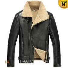 Sheepskin Bomber Jacket For Men Cw861235 Mens Shearling Jacket Leather Jacket Men Bomber Jacket Men