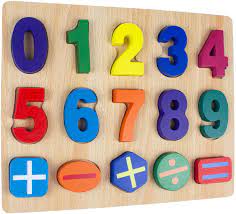 Get your math skills ready because this one is all numbers. Amazon Com Timy Wooden Numbers Puzzle For Toddlers Preschool Educational Learning Board Toys For Kids Ages 3 Toys Games
