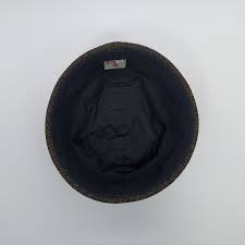 DOCKER 58cm Harris Tweed Beanie Cap Pure Genuine Scottish Wool Leon  Stevedore Hat Sailor Military Skull Mens Dock Worker Hat BLACK-YELLOW