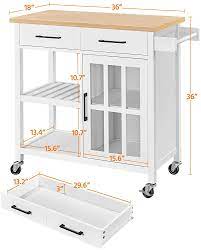 We did not find results for: Buy Yaheetech Kitchen Cart W Bamboo Top Rolling Kitchen Island With Open Storage Shelf 2 Drawers Towel Rack Tempered Glass Srorage Cabinet Door 36 H White Online In Hungary B08qf4y9sv