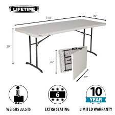 Find many great new & used options and get the best deals for lifetime 80305 white 6 foot long table bench at the best online prices at ebay! Lifetime 6 Foot Fold In Half Table Commercial