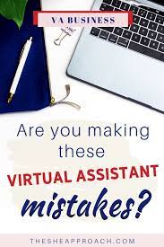 5 Mistakes People Make When Starting A Virtual Assistant Business In 2021 Virtual Assistant Business Virtual Assistant Marketing Skills