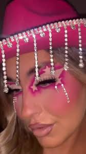 Makeup inspired by Cowgirl Barbie 💖 Also took inspo from @Diego Vaca  #barbiemakeup #starmakeup #cowgirlbarbie #barbieoutfits #barbiecore  #makeuptransition