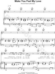 Adele To Make You Feel My Love Piano Chords And Lyrics Adele Make You Feel My Love Sheet Music In Bb Major Transposable Download Print Sheet Music Piano Music Digital Sheet Music