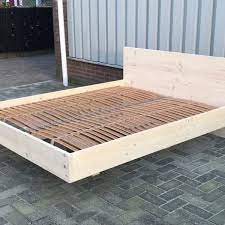 zwevend 2 persoons bed bed steigerhout bed meubels