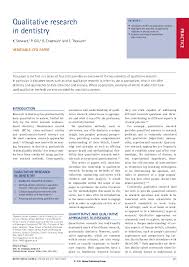The introduction serves multiple purposes. Pdf Qualitative Research In Dentistry Paul Gill Academia Edu