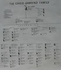 Thomas Luchese Family Chart 8x10 Photo Mafia Organized Crime