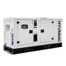 Hyundai 28kW / 35kVA* Single Phase, 230v Diesel Generator, 1500rpm  Water-cooled Slow Running Genset, Silenced Canopy | DHY28KSEm