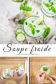 Soupe Froide De Concombres Soupe Froide Concombre Concombre Recettes De Cuisine