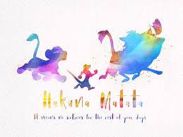 Hakuna Matata The Lion King Watercolor Digital Art By Mihaela Pater The lyrics in hakuna matata are 'when i was a young warthog' but originaly they were going to be 'when i. hakuna matata the lion king watercolor by mihaela pater