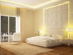 ديكور غرف نوم رئيسية 2019 فخامة واناقة غرفة نوم بيج مع اضائة جذابة White Bedroom Bedroom Design Modern Bedroom Design