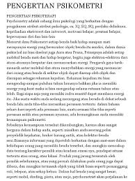 Berawal dari bidang astronomi (1976) dan anatomi (awal abad 19). Nurina Dwi Pengertian Psikometri