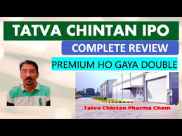 Proceeds from the fresh issue would be used towards funding capital expenditure requirements for expansion of the company's dahej manufacturing facility; Tatva Chintan Pharma Ipo Tatva Chintan Ipo Tatva Chintan Pharma Chem Pvt Ltd Apply Or Avoid Youtube