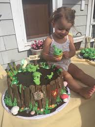 Maybe you would like to learn more about one of these? Shrek Cake Buddy Baked A Cake For His Niece S 2nd Birthday Pretty Awesome R Food Shrek Cake Birthday Baby Birthday Party