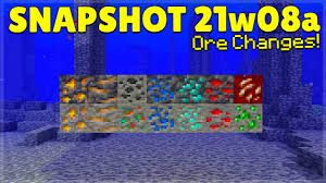 It requires at least an iron pickaxe to be mined. Minecraft 1 17 Ores Changed Snapshot 21w08a New Ore Textures Youtube