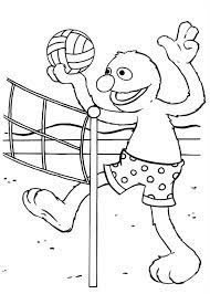 Volleyball illustration, volleyball color, color volleyball, color splash, painted, hand png. Sesame Street Elmo Play Volleyball Coloring Page Download Print Online Coloring Pages For Free Color Nimbus