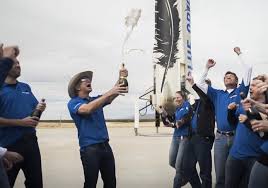 Jeff bezos' blue origin space firm beat elon musk's spacex to the punch and launched its blue shepard reusable rocket into outer space, then returned to its bezos 1, musk 0: Billionaire Space Club Pits Bezos Vs Musk Geekwire