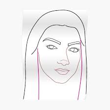 Hair charli pink amelio damelio dyed instagram vibe such its celeb transformations hairstyles seventeen after. Charli D Amelio Contour Line Drawing Pink Hair White Background Poster By Mayapl Redbubble