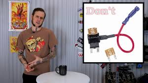 If there was no fuse in the fuse box fuse socket then you should not have any fuse in the lower fuse socket of the fuse tap. Relays And Fuse Taps Auto Electrical Dos And Don Ts Episode 2 Youtube