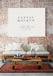 Frame Mockup 184 Landscape Canvas Frame And Living Room Etsy In 2020 Canvas Frame Frame Mockups Landscape Canvas