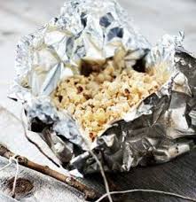 Campfire Popcorn Satchels Recipe Recipe Campfire Food Campfire Popcorn Camping Snacks