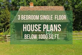 Discover 3 bedroom house plans and home designs by mcdonald jones homes. Five Low Budget 3 Bedroom Single Floor House Designs Under 1000 Sq Ft Small Plans Hub