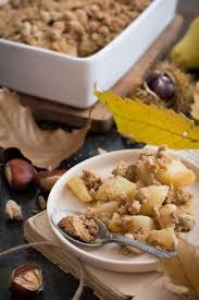 Chic Chic Chocolat Crumble Aux Poires Et Chataignes Crumble Poires Crumble Alimentation
