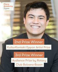 We are very happy to announce the 6 finalists of this year's Piano Academy  Eppan: Jaeyoon LEE Antonio CHEN GUANG Keona ROSE Can SARAÇ Vivian CHEN Zeyu  SHEN We can't wait to