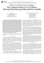 Check spelling or type a new query. Pdf Birds Of A Feather Flock Together The Comparison Between Two Folklores Bawang Merah Bawang Putih And Putri Arabella