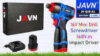 JAVN 16V Electric Drill Screwdriver 160N.m impact Driver cordless drill Household Multifunction Tool