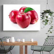 red apple painting wall pictures