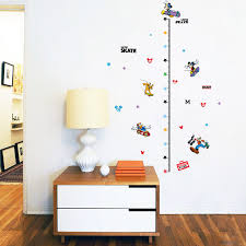 mickey mouse child height decor kids boys girls room growth