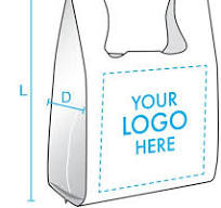 Custom Printed T-Shirt Bags with Your Logo - Trans ...