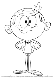 Lincoln loud house coloring pages. Learn How To Draw Lincoln Loud From The Loud House The Loud House Step By Step Drawing Tutorials