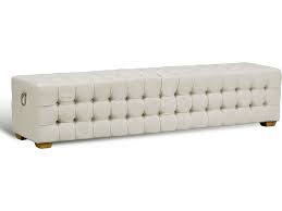 Antique style long leather tufted bench. Sarreid Living Room Long Tufted Bench 28683 Noel Furniture Houston Tx