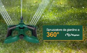 Kupton Sistema Irrigazione Da Giardino Testa Irrigatore Rotazione 360 Regolabile Sistema Di Irrigazione Per Prato Inglese A 3 Braccia Copertura Di Grande Area Fino A 3600 Piedi Quadri Amazon It Giardino E Giardinaggio