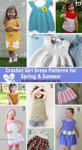 Crochet Girl Dress Patterns For Spring Summer Crochet Toddler Dress Crochet Girls Dress Pattern Toddler Dress Patterns