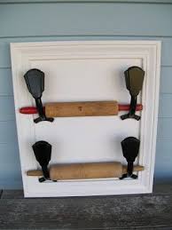 Rolling pin holder/hangeradd on pairblacksmith hookswall | etsy. Rolling Pin Display My Repurposed Life Rescue Re Imagine Repeat