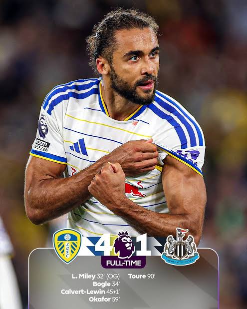 Leeds United thrashes Newcastle United 4-1 in Premier League match