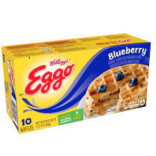 ✓ get nutrition facts and other common serving sizes. Kelloggs Eggo Waffles Leggo My Eggo Blueberry Waffle Breakfast Cotton Fabric Stoffe