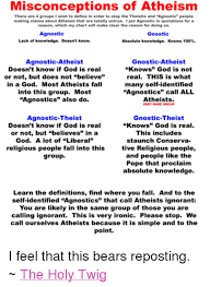 Misconceptions Of Atheism There Are 4 Groups I Wish To