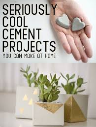 22 Seriously Cool Cement Projects You Can Make At Home Cement Crafts Concrete Crafts Concrete Diy
